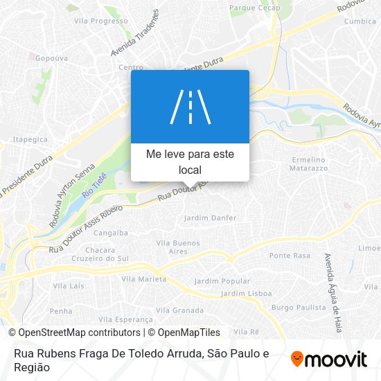 Rua Rubens Fraga De Toledo Arruda mapa