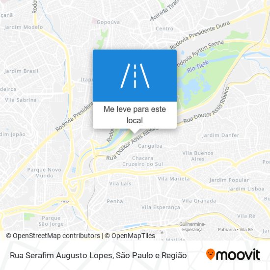 Rua Serafim Augusto Lopes mapa