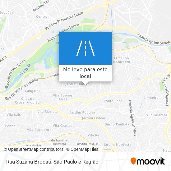 Rua Suzana Brocati mapa