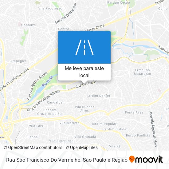 Rua São Francisco Do Vermelho mapa