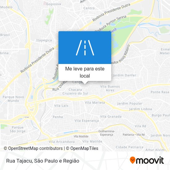 Rua Tajacu mapa