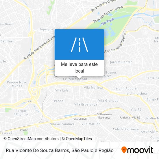 Rua Vicente De Souza Barros mapa