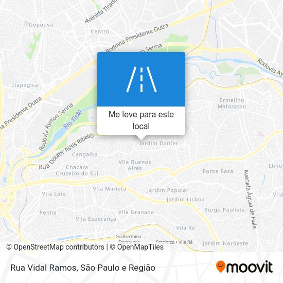 Rua Vidal Ramos mapa