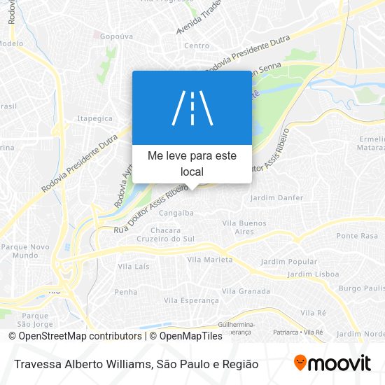 Travessa Alberto Williams mapa