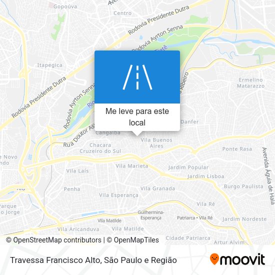 Travessa Francisco Alto mapa