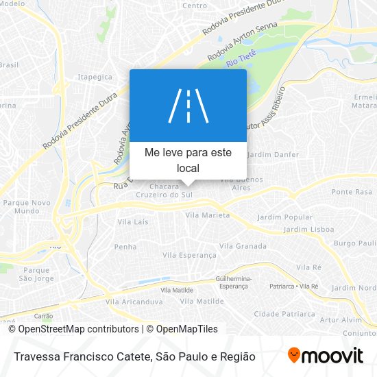 Travessa Francisco Catete mapa