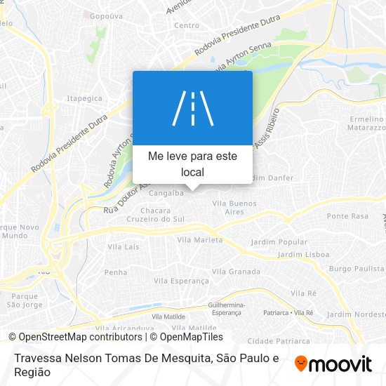 Travessa Nelson Tomas De Mesquita mapa