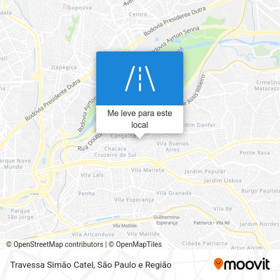 Travessa Simão Catel mapa