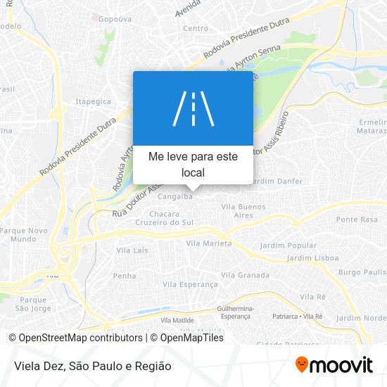 Viela Dez mapa