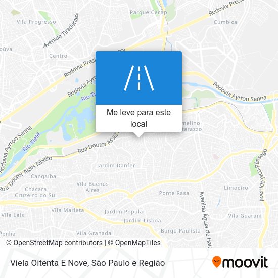 Viela Oitenta E Nove mapa