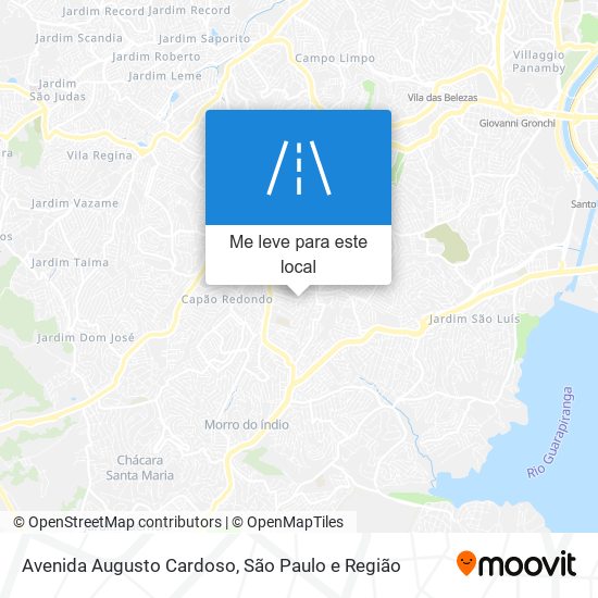 Avenida Augusto Cardoso mapa