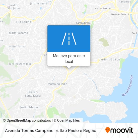 Avenida Tomás Campanella mapa