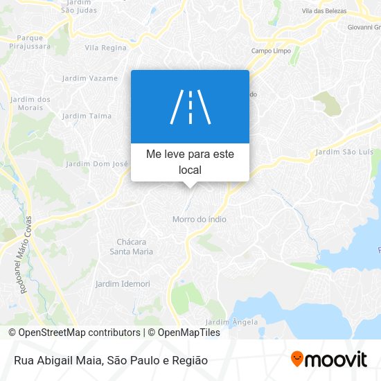 Rua Abigail Maia mapa