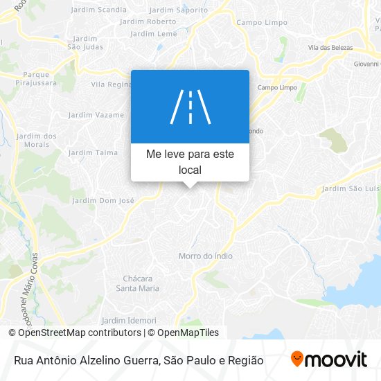 Rua Antônio Alzelino Guerra mapa