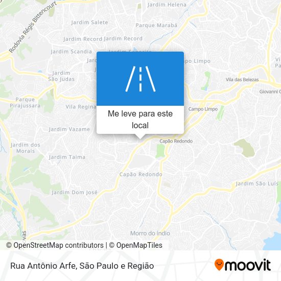 Rua Antônio Arfe mapa