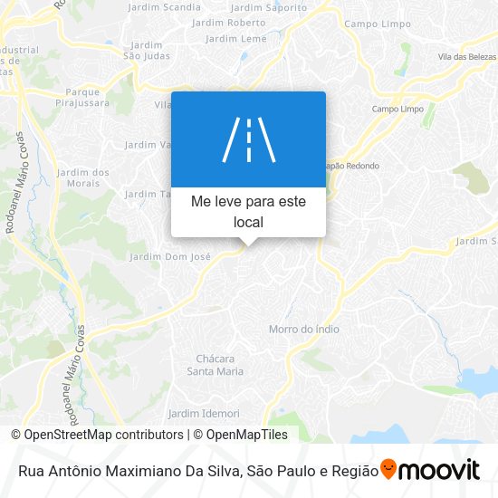 Rua Antônio Maximiano Da Silva mapa