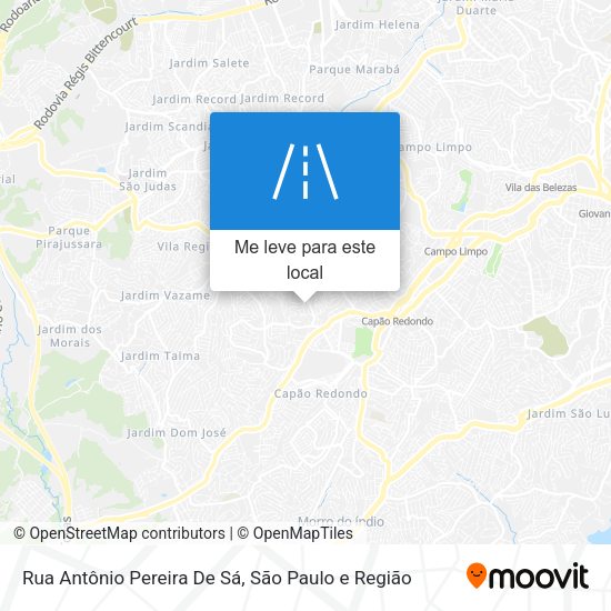 Rua Antônio Pereira De Sá mapa