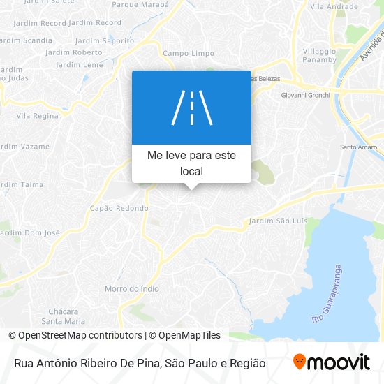 Rua Antônio Ribeiro De Pina mapa