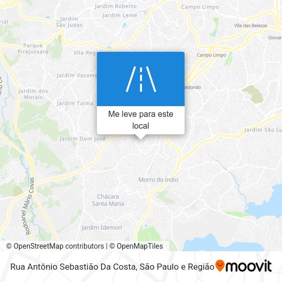 Rua Antônio Sebastião Da Costa mapa