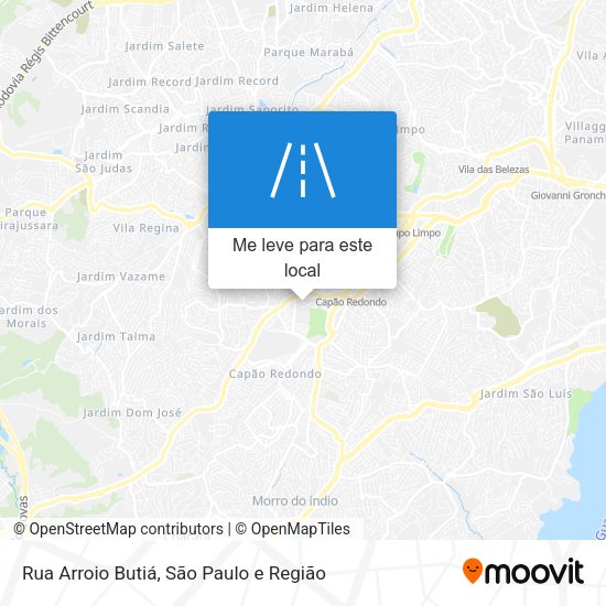 Rua Arroio Butiá mapa