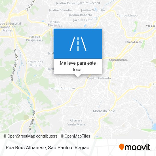 Rua Brás Albanese mapa