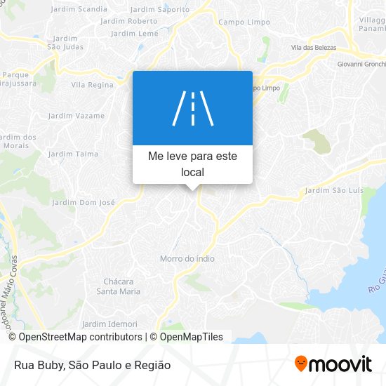 Rua Buby mapa