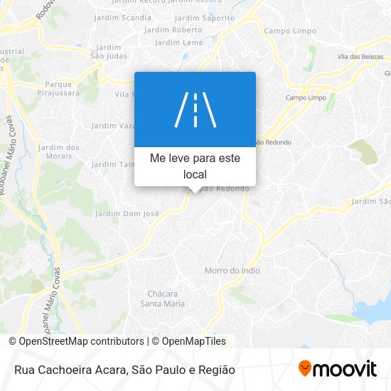 Rua Cachoeira Acara mapa