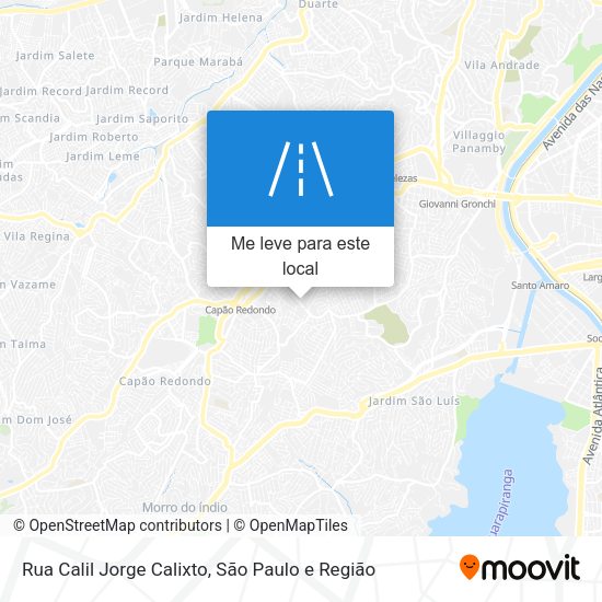 Rua Calil Jorge Calixto mapa