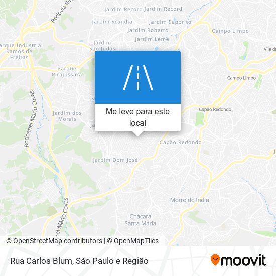 Rua Carlos Blum mapa