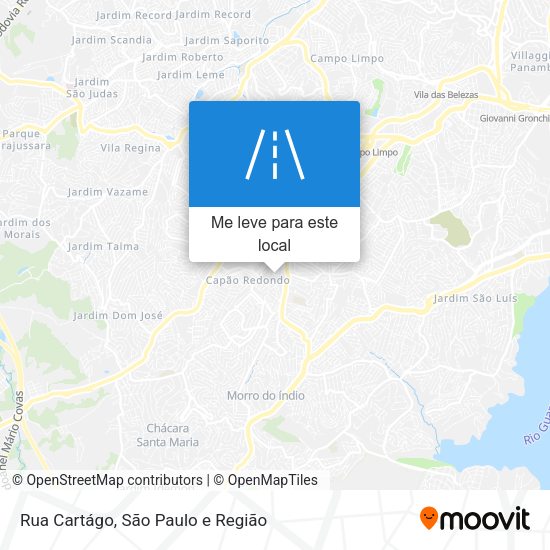 Rua Cartágo mapa