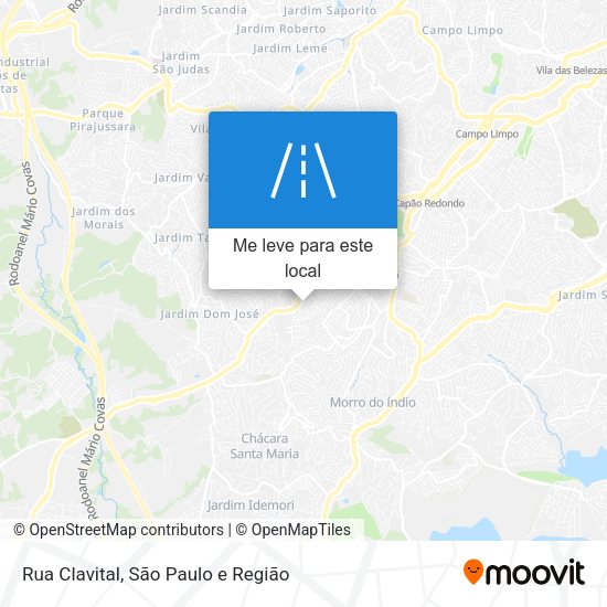 Rua Clavital mapa