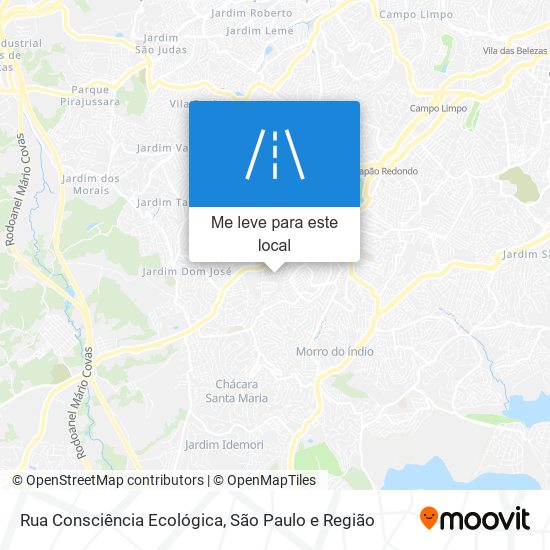 Rua Consciência Ecológica mapa