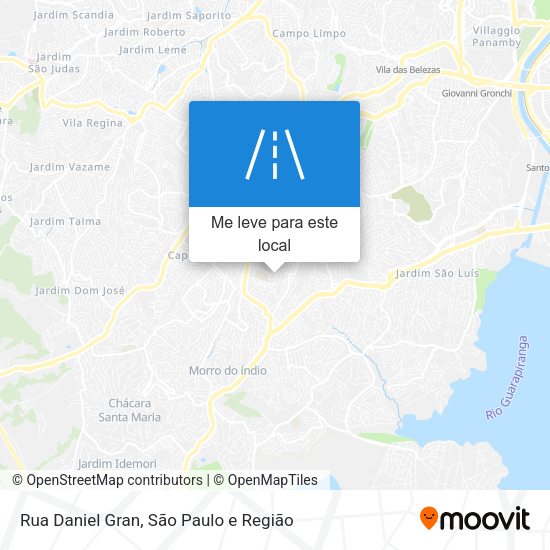 Rua Daniel Gran mapa