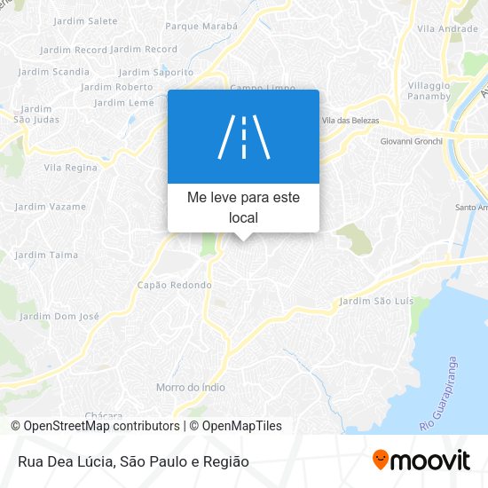 Rua Dea Lúcia mapa