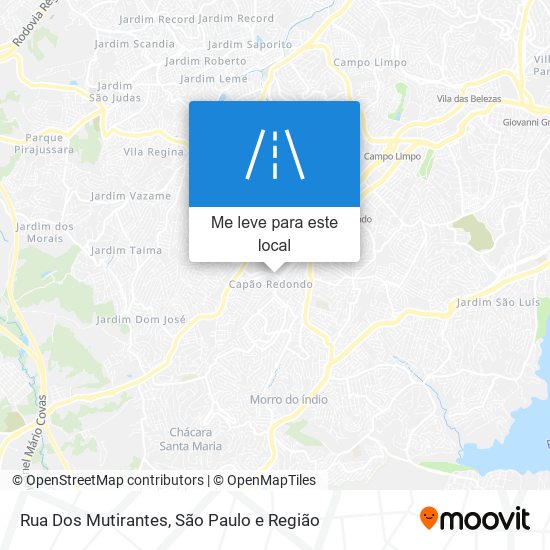 Rua Dos Mutirantes mapa