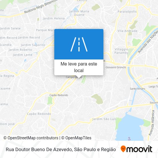 Rua Doutor Bueno De Azevedo mapa
