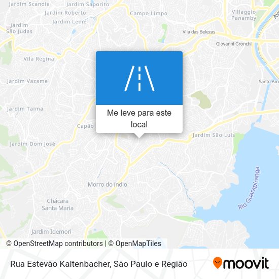 Rua Estevão Kaltenbacher mapa