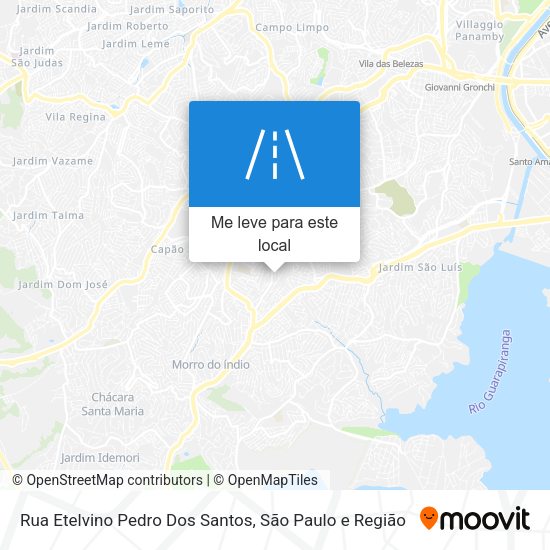 Rua Etelvino Pedro Dos Santos mapa
