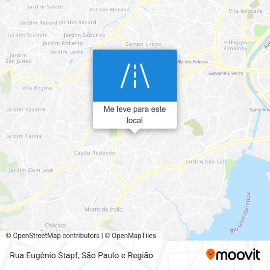 Rua Eugênio Stapf mapa