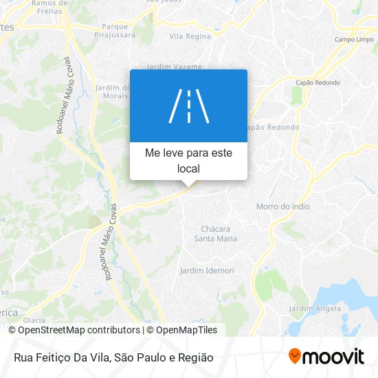 Rua Feitiço Da Vila mapa