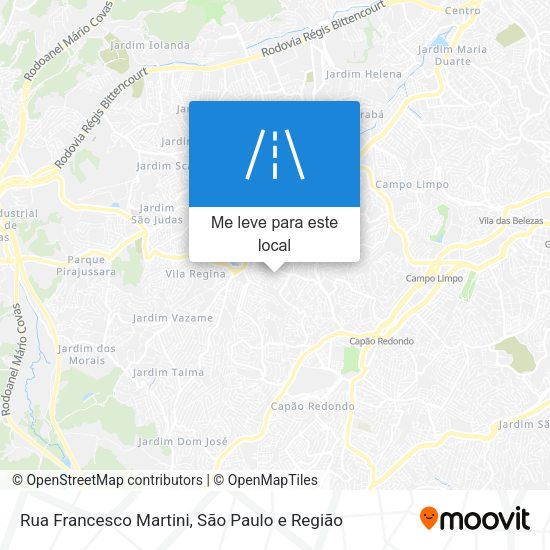 Rua Francesco Martini mapa