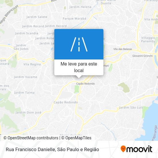 Rua Francisco Danielle mapa
