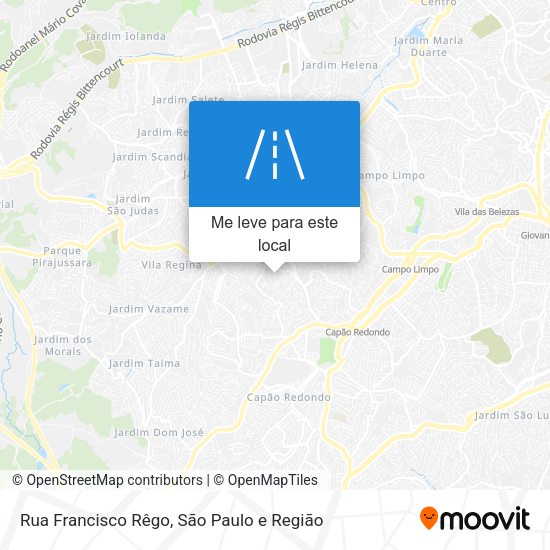 Rua Francisco Rêgo mapa