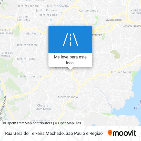 Rua Geraldo Teixeira Machado mapa