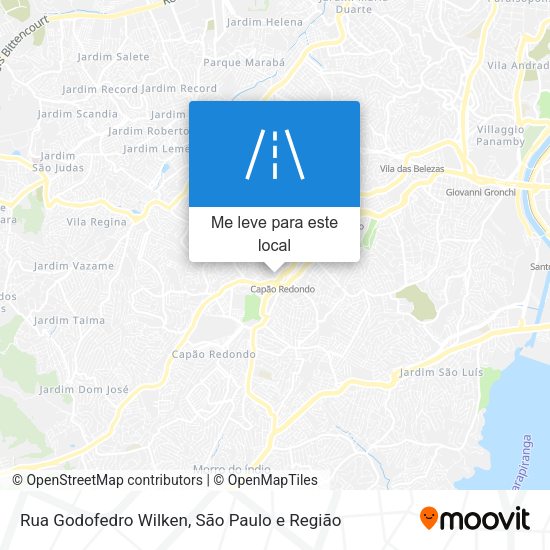 Rua Godofedro Wilken mapa
