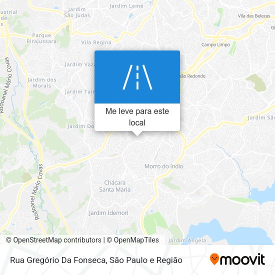 Rua Gregório Da Fonseca mapa