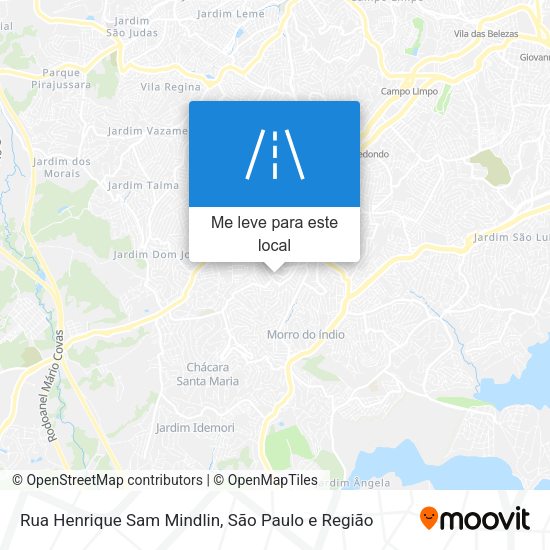 Rua Henrique Sam Mindlin mapa