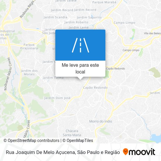 Rua Joaquim De Melo Açucena mapa