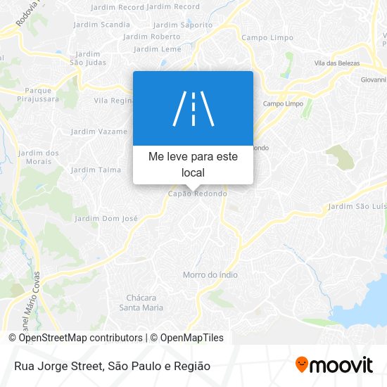 Rua Jorge Street mapa