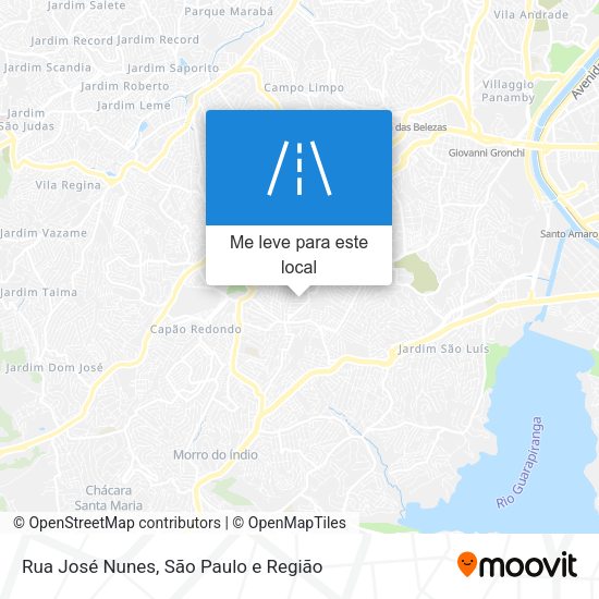 Rua José Nunes mapa